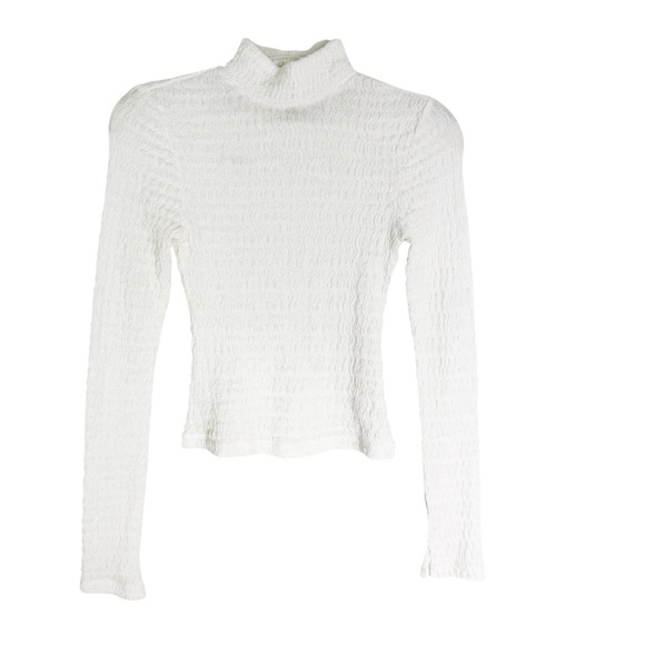 ALL SAINTS Connie Francesco Long Sleeve Top Chalk White Size XS - Picture 6 of 10
